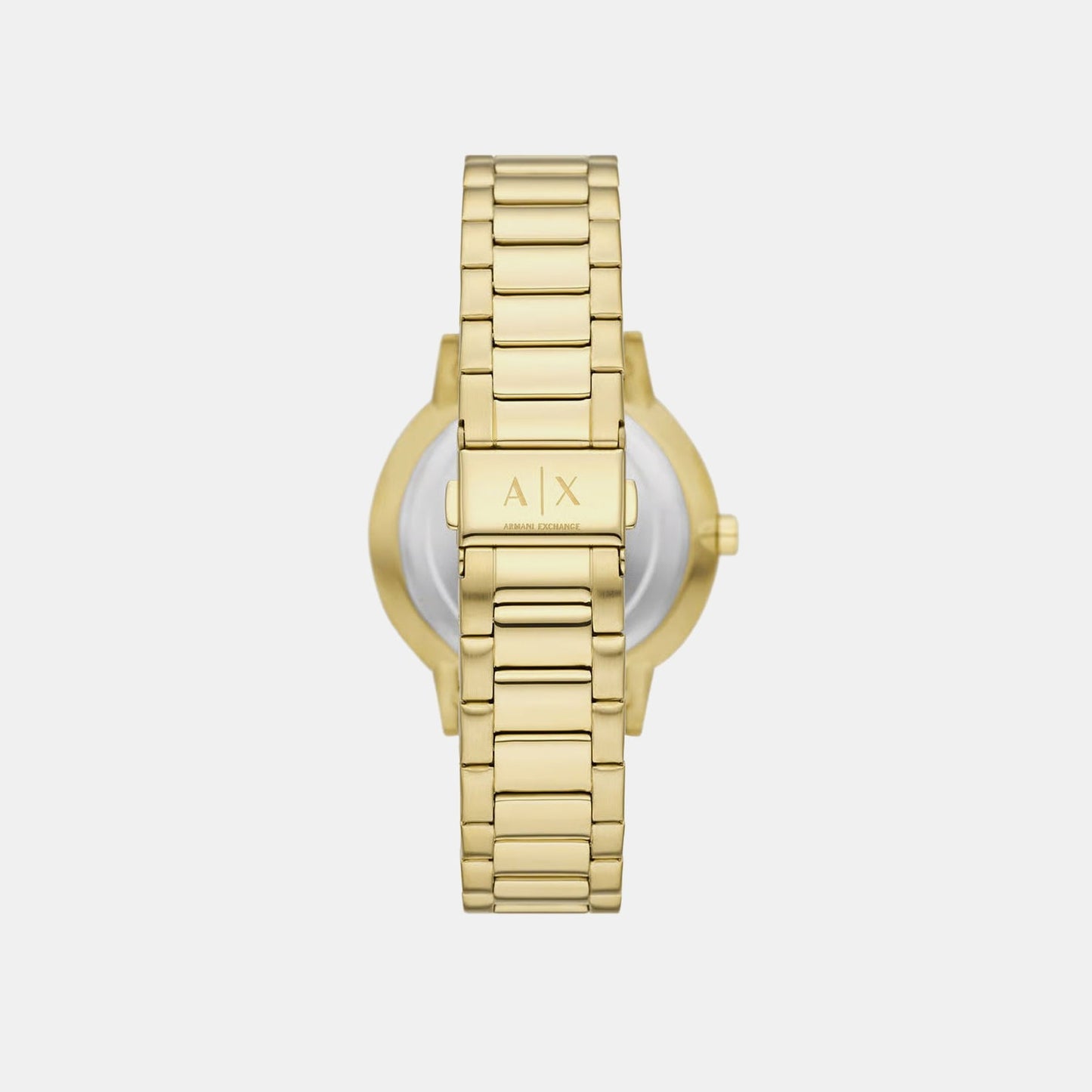 Men Quartz Gold Dial Analog Stainless Steel Watch AX7144SET