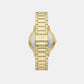 Men Quartz Gold Dial Analog Stainless Steel Watch AX7144SET