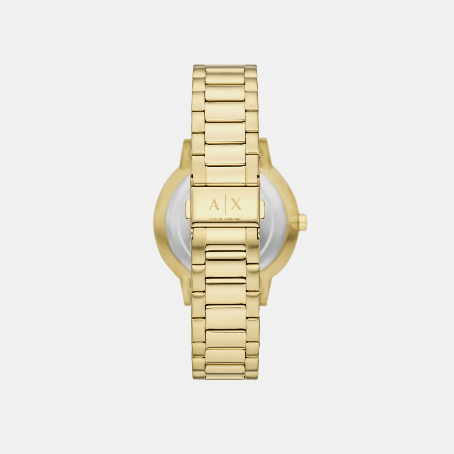 Men Quartz Gold Dial Analog Stainless Steel Watch AX7144SET