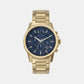 Banks Men Quartz Blue Dial Chronograph Stainless Steel Watch AX7151SET
