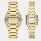 Sync Men Quartz Gold Dial Analog Stainless Steel Watch AX7171SET