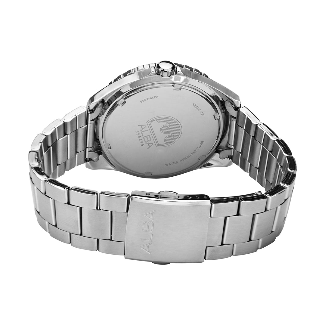 AG8N45X1 Black Ripple Patterned Dial