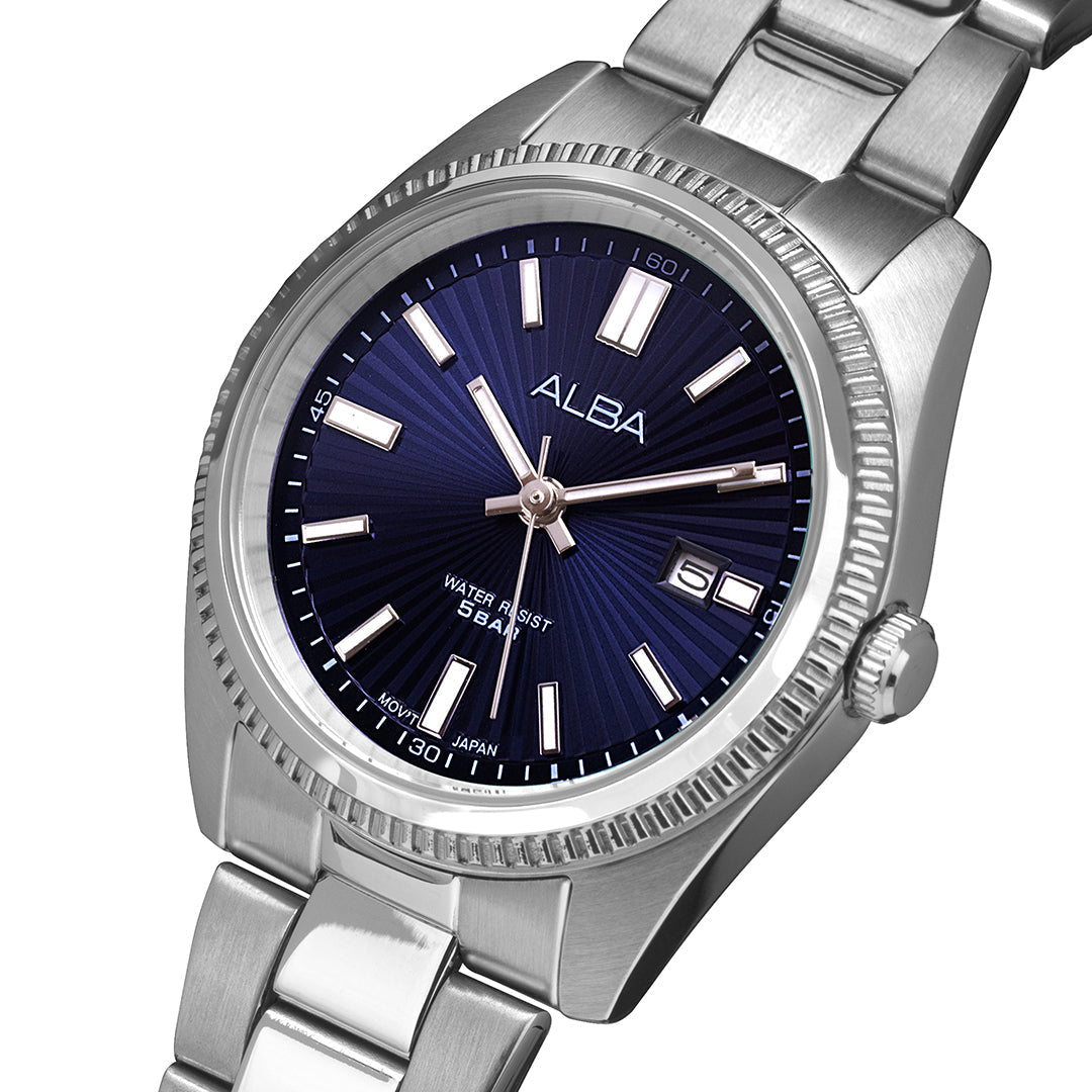 AH7CL1X1 Midnight Blue Patterned Dial