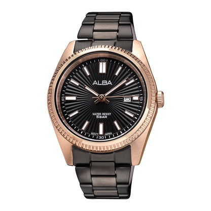 AH7CW4X1 Black+Gold Patterned Dial