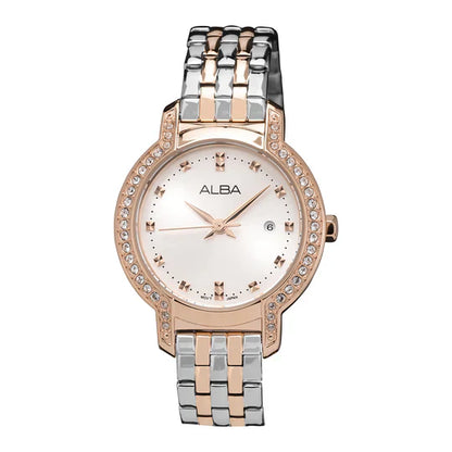 Alba Rose Gold Crystal Watch