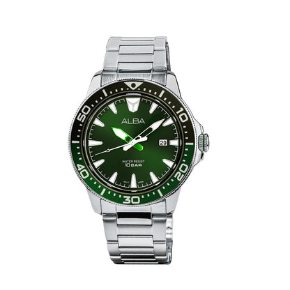 AS9T93X1 Dark Green Dial Quartz Watch