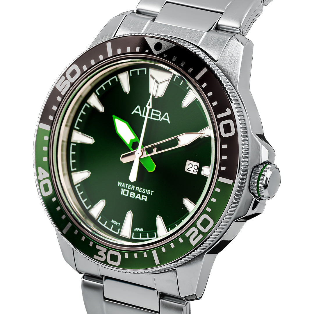 AS9T93X1 Dark Green Dial Quartz Watch
