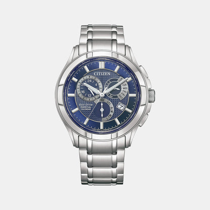 BI Men Quartz Blue Dial Chronograph Stainless Steel Watch BL8160-58L