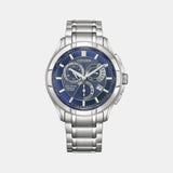 BI Men Quartz Blue Dial Chronograph Stainless Steel Watch BL8160-58L