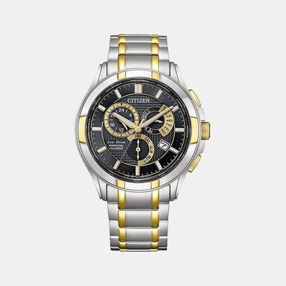 BI Men Quartz Black Dial Chronograph Stainless Steel Watch BL8164-57E