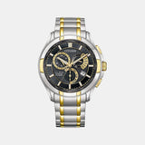 BI Men Quartz Black Dial Chronograph Stainless Steel Watch BL8164-57E