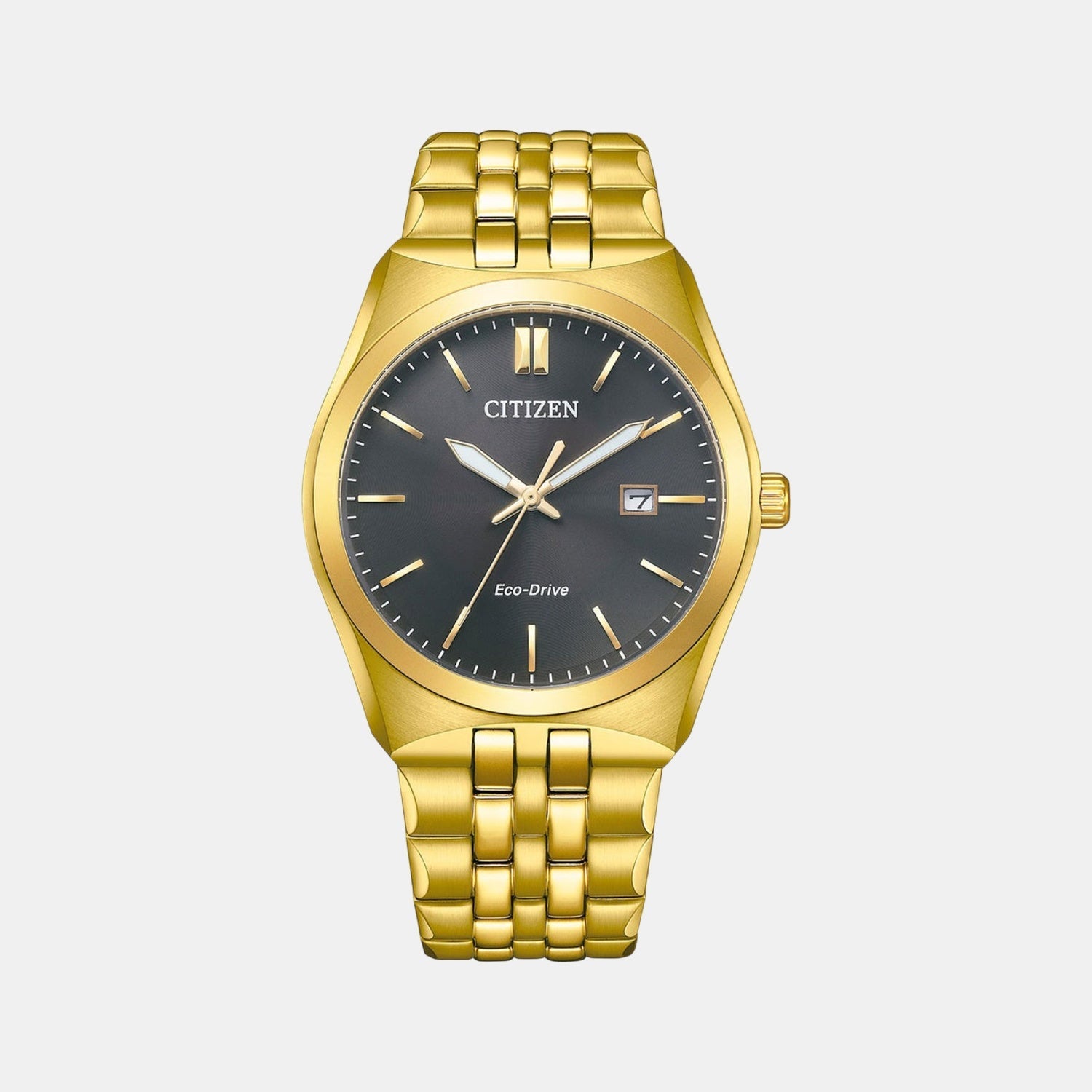 Men Quartz Black Dial Analog Stainless Steel Watch BM7333-85E