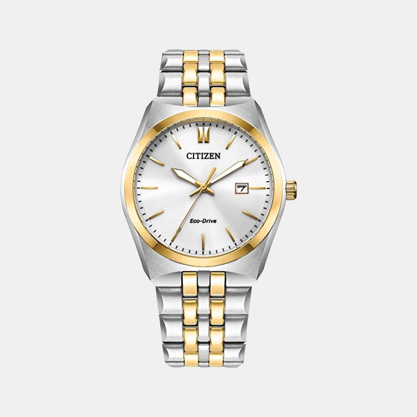 Corso Men Quartz White Dial Analog Stainless Steel Watch BM7334-58B