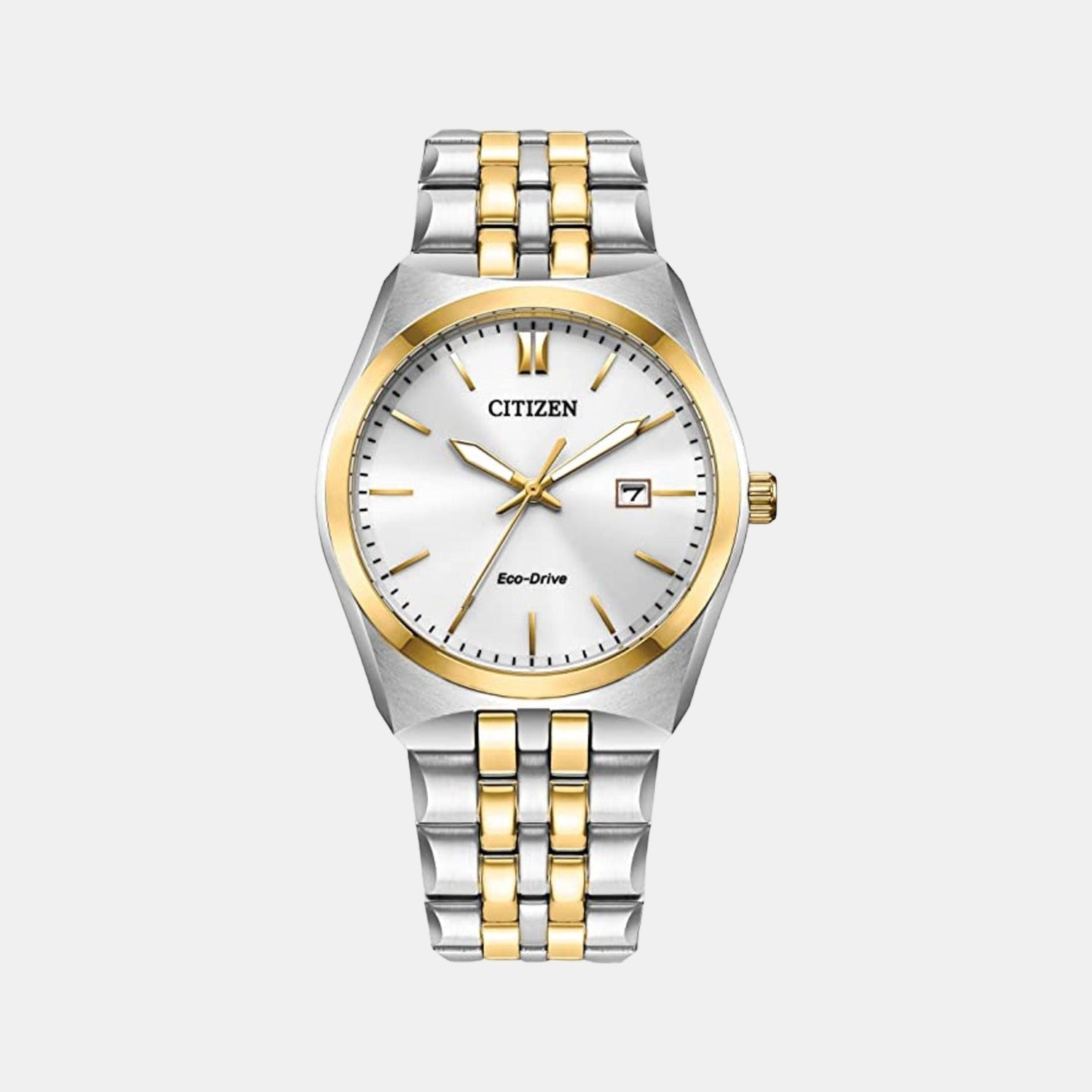 Corso Men Quartz White Dial Analog Stainless Steel Watch BM7334-58B