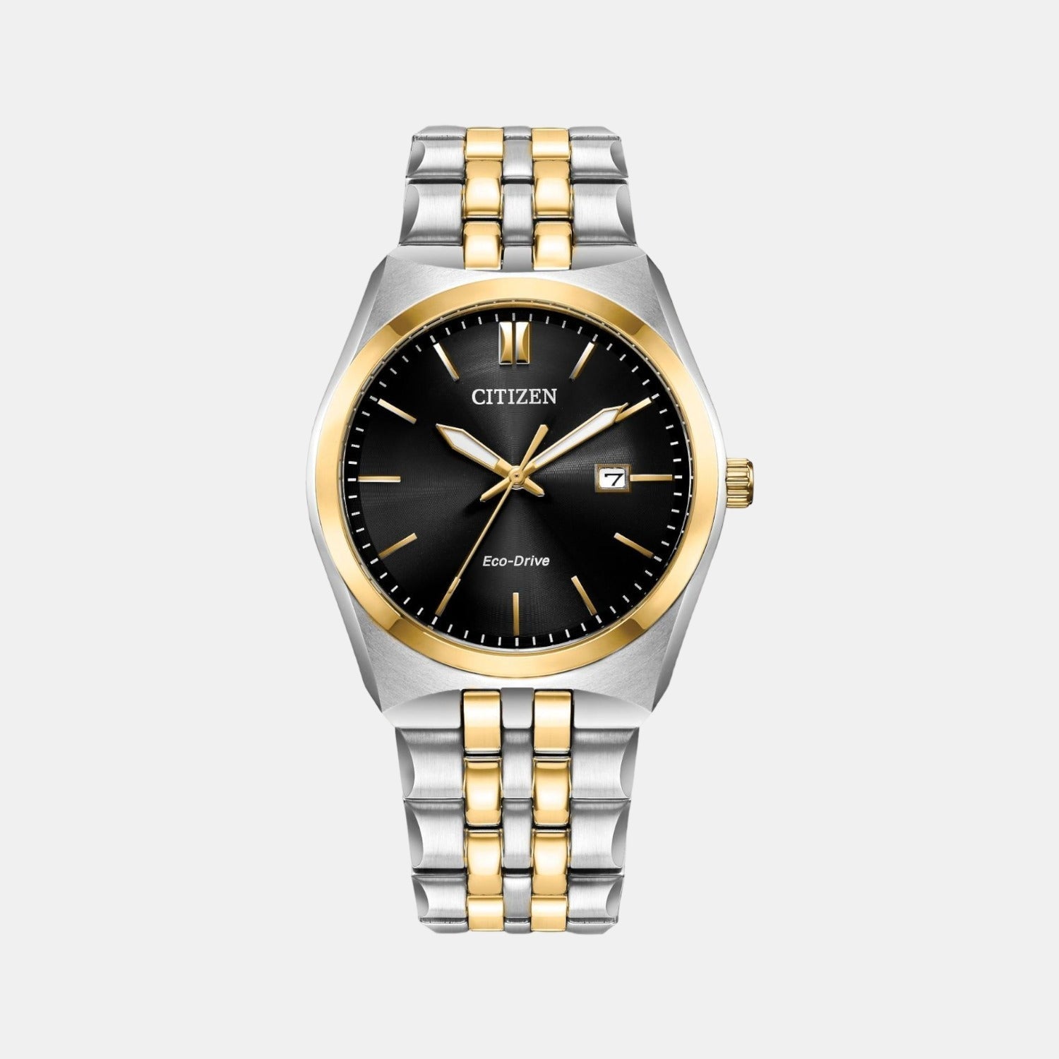 Corso Men Quartz Black Dial Analog Stainless Steel Watch BM7334-58E