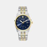 Corso Men Quartz Blue Dial Analog Stainless Steel Watch BM7334-66L