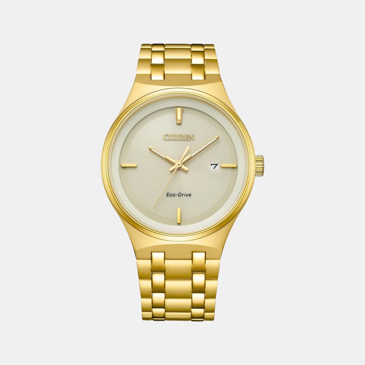 Axiom Men Quartz Champagne Dial Analog Stainless Steel Watch BM7652-52P