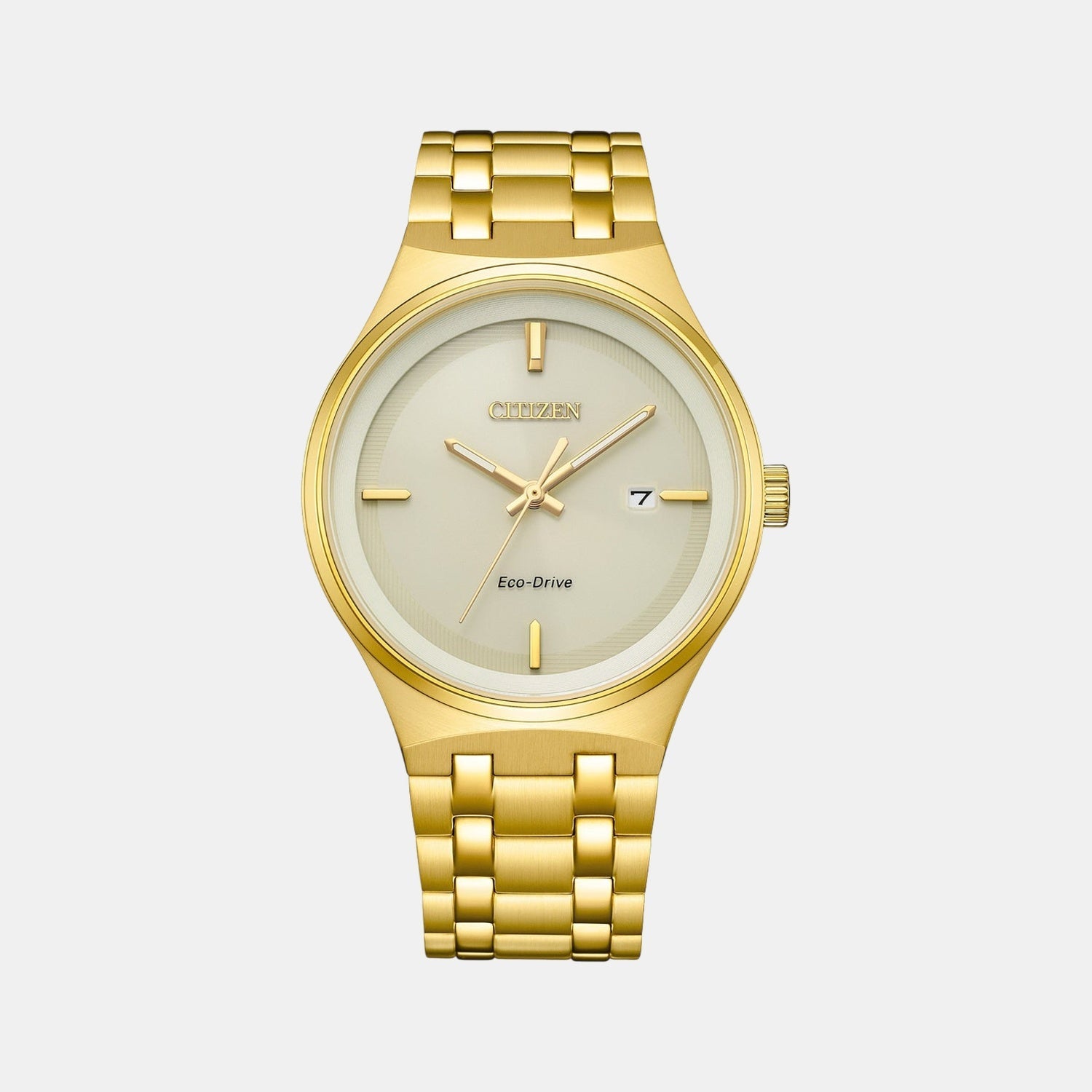 Axiom Men Quartz Champagne Dial Analog Stainless Steel Watch BM7652-52P