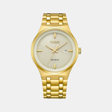 Axiom Men Quartz Champagne Dial Analog Stainless Steel Watch BM7652-52P
