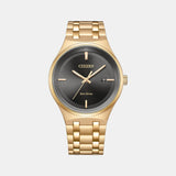 Eco-Drive Men Quartz Black Dial Analog Stainless Steel Watch BM7653-50E