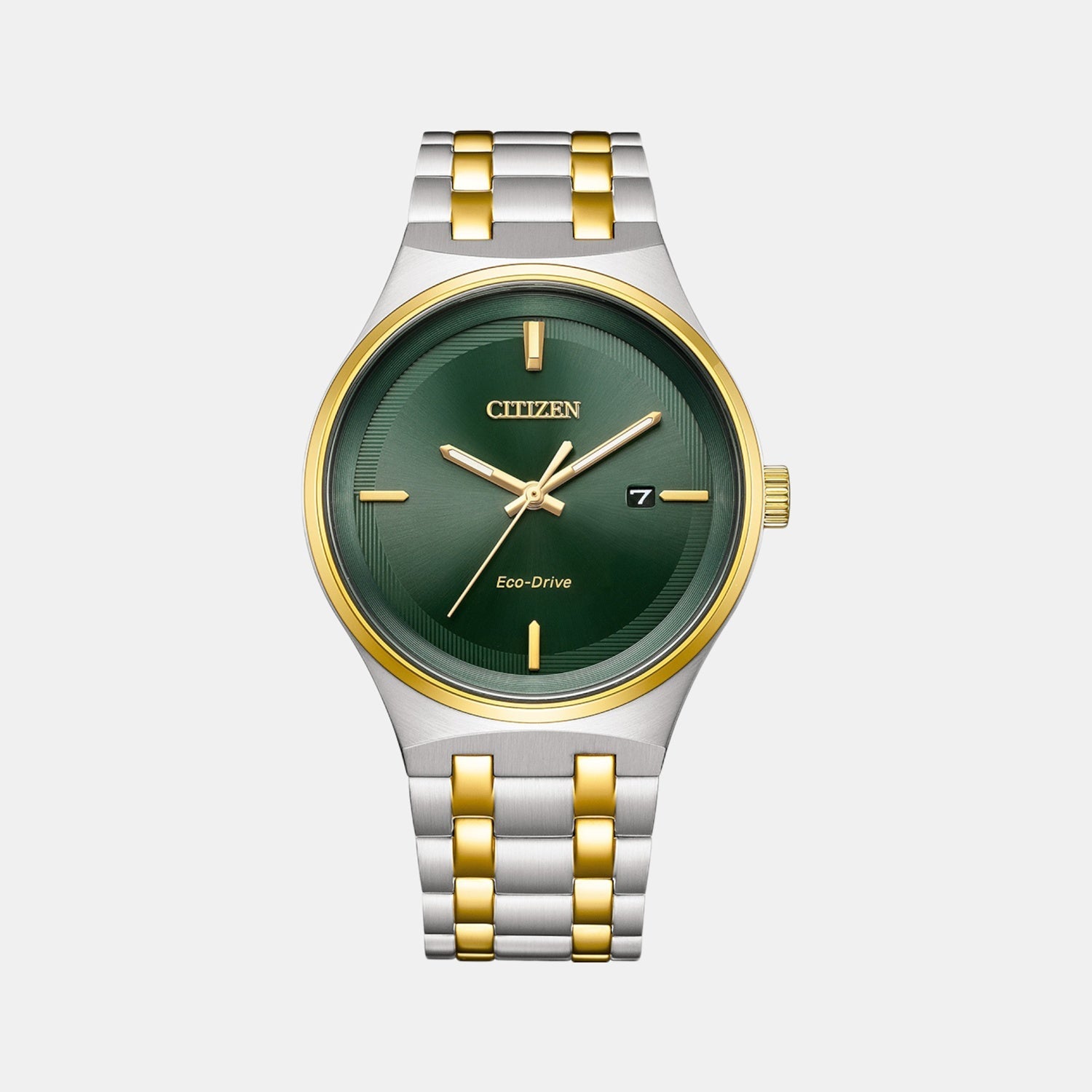 Axiom Men Quartz Green Dial Analog Stainless Steel Watch BM7654-57X