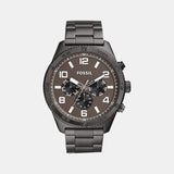 Brox Men Quartz Grey Dial Multi-Function Stainless Steel Watch BQ2533