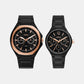 Evanston Couple Quartz Black Dial Multi-Function Stainless Steel Watch BQ2645SET