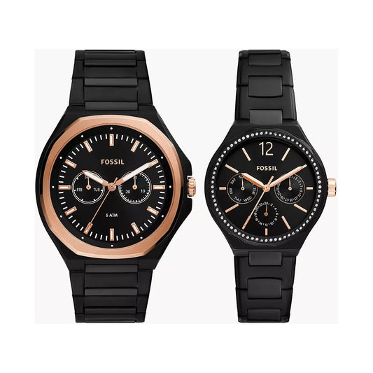 Fossil Evanston Analog Couple Watch BQ2645SET