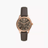 Fossil Rye Multifunction Grey Leather Watch