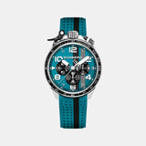 Racing Muscle Men Quartz Blue Dial Chronograph Silicone Watch BS45CHSP.059-29.12