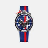 Racing Carbon Men Quartz Blue Dial Chronograph Silicone Watch BS45CHSP.059-8.2.12