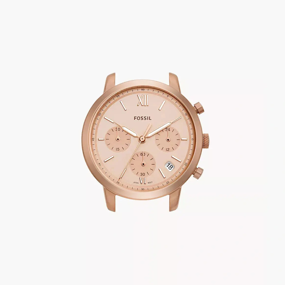 Fossil Neutra Chronograph Rose Gold-Tone Stainless Steel Watch Case