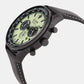 Men Quartz Green Dial Chronograph Leather Watch CA4505-21X