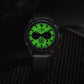 Men Quartz Green Dial Chronograph Leather Watch CA4505-21X