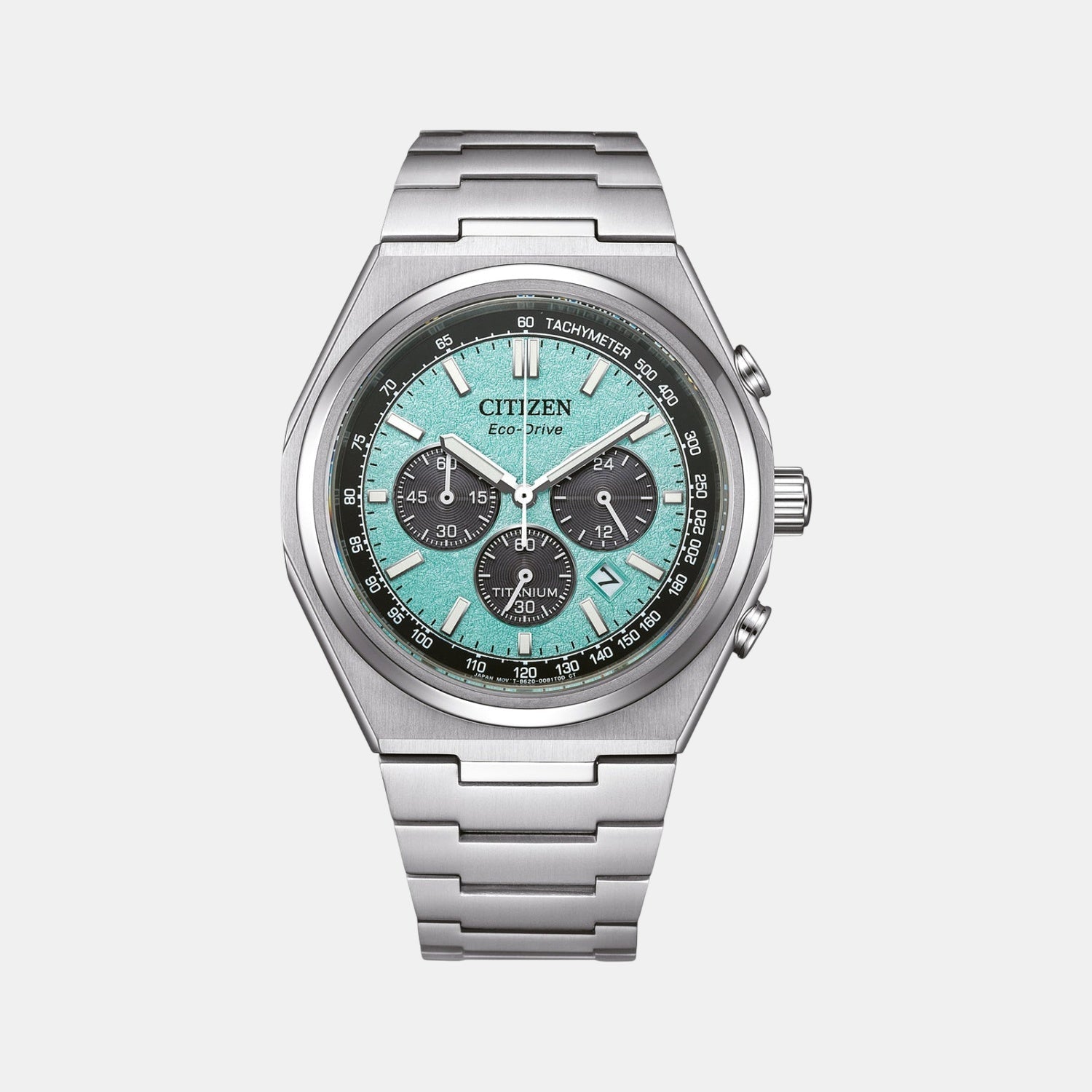 Zenshin Men Quartz Blue Dial Chronograph Titanium Watch CA4610-85M