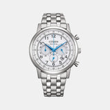 Men Quartz White Dial Chronograph Stainless Steel Watch CA4630-53A