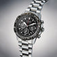 Eco-Drive Men Quartz Black Dial Chronograph Stainless Steel Watch CA4664-60E