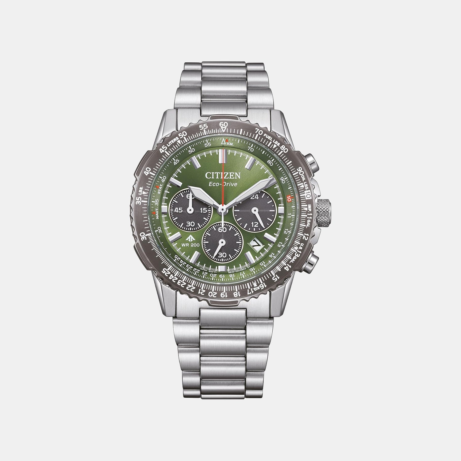Promaster Men Quartz Green Dial Chronograph Stainless Steel Watch CA4664-60W