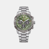 Promaster Men Quartz Green Dial Chronograph Stainless Steel Watch CA4664-60W