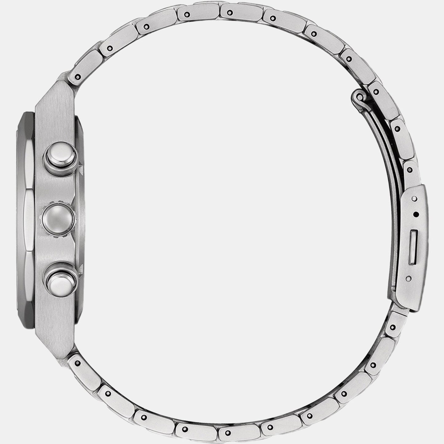 Zenshin Men Quartz Silver Dial Chronograph Titanium Watch CA4690-51A