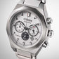 Zenshin Men Quartz Silver Dial Chronograph Titanium Watch CA4690-51A