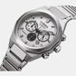 Zenshin Men Quartz Silver Dial Chronograph Titanium Watch CA4690-51A