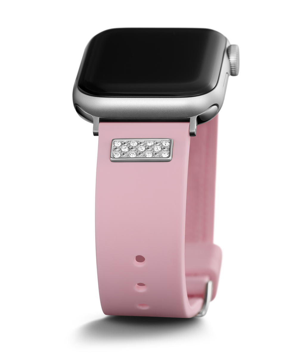 GUESS Silcone Band with Crystals insert for Apple 38-40 mm Watch