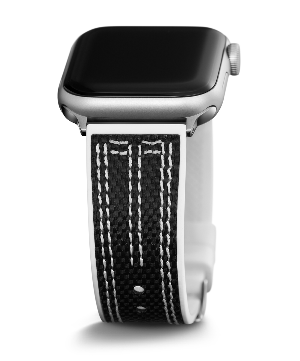 GUESS Nylon on Silicone Band for Apple 42-44 mm Watch