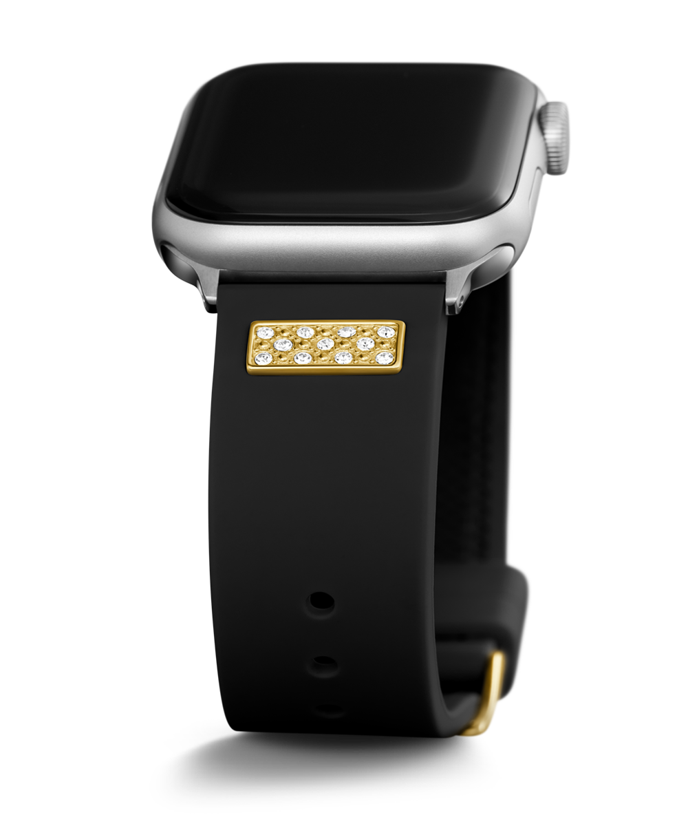 GUESS Silcone Band with Crystal inserts for Apple 42-44 mm Watch