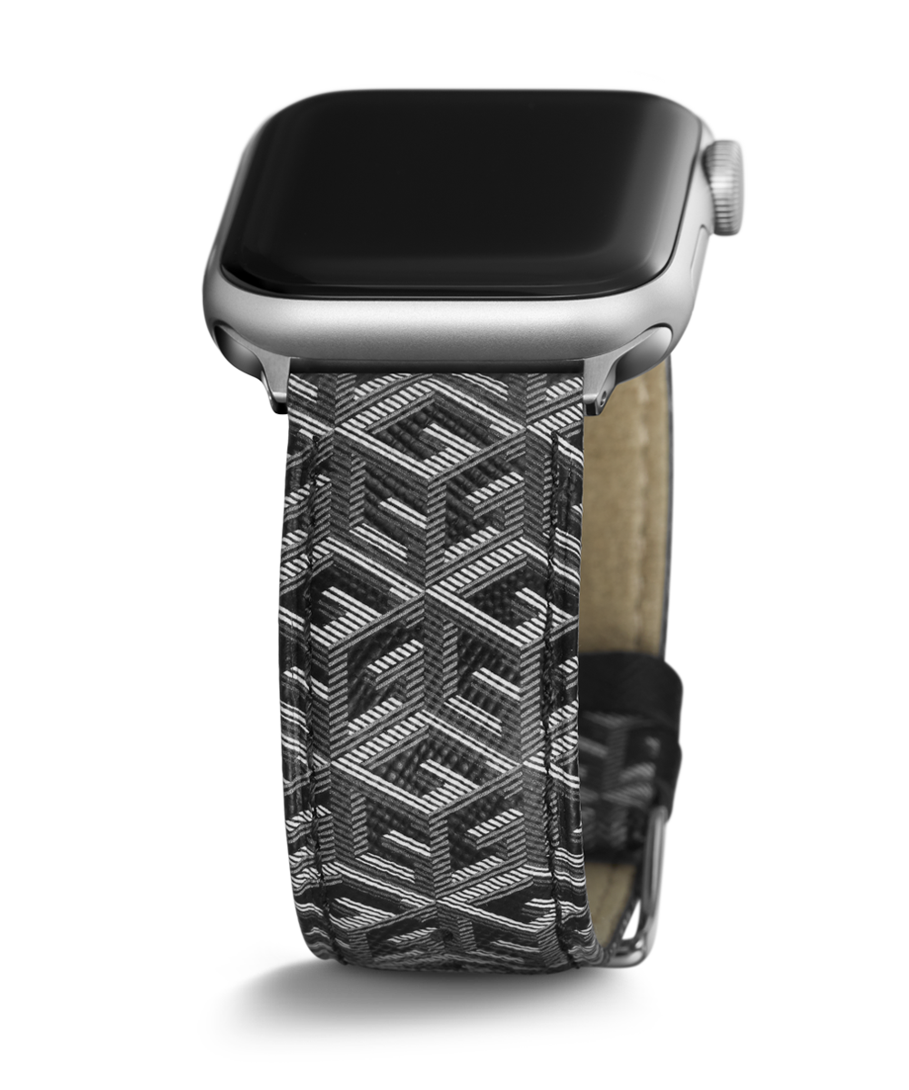 GUESS Logo Leather Band for Apple 42-44 mm Watch