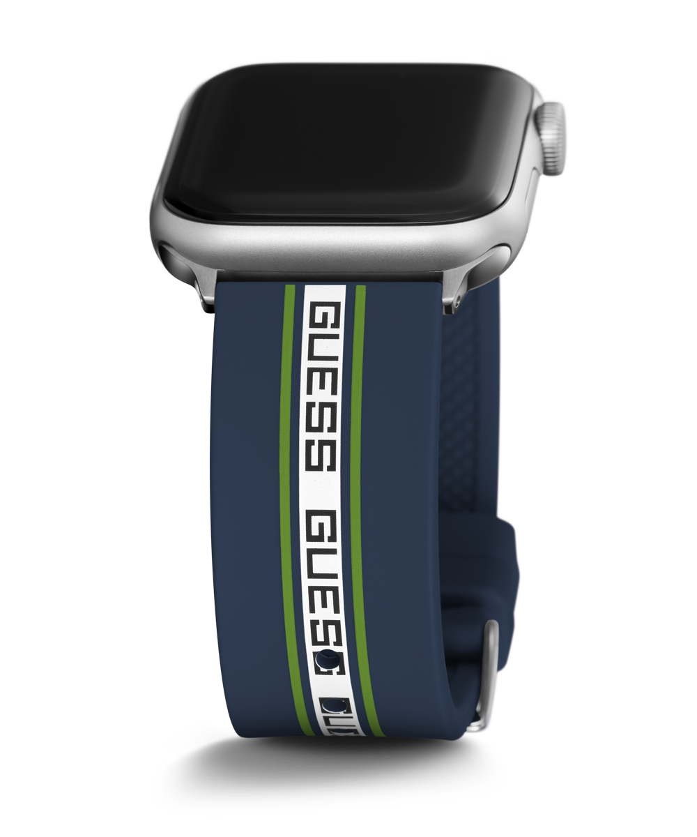 GUESS Logo Silicone Band for Apple 42-44 mm Watch
