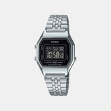 Vintage Unisex Quartz Black Dial Digital Stainless Steel Watch D125
