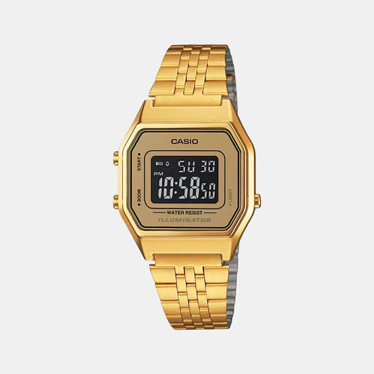 Vintage Women Quartz Multicolour Dial Digital Stainless Steel Watch D127