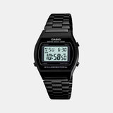 Vintage  Unisex Quartz Black Dial Digital Stainless Steel Watch D180